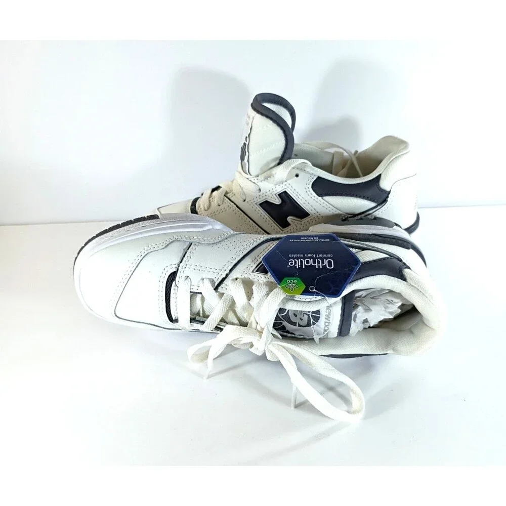 New Balance 550 Sea Salt Magnet BBW550BH Women 6.5 Wide NWT Leather Sneakers